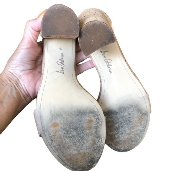 Sam Edelman Sandals Cork Yaro Ankle Strap 9.5 - Picture 10 of 13